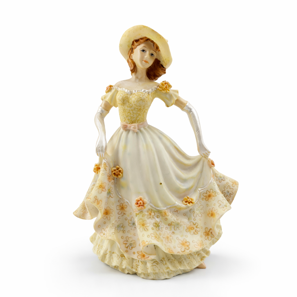 Lady Figurine with Floral Dress