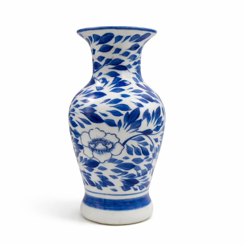 Blue and White Chinoiserie Vase