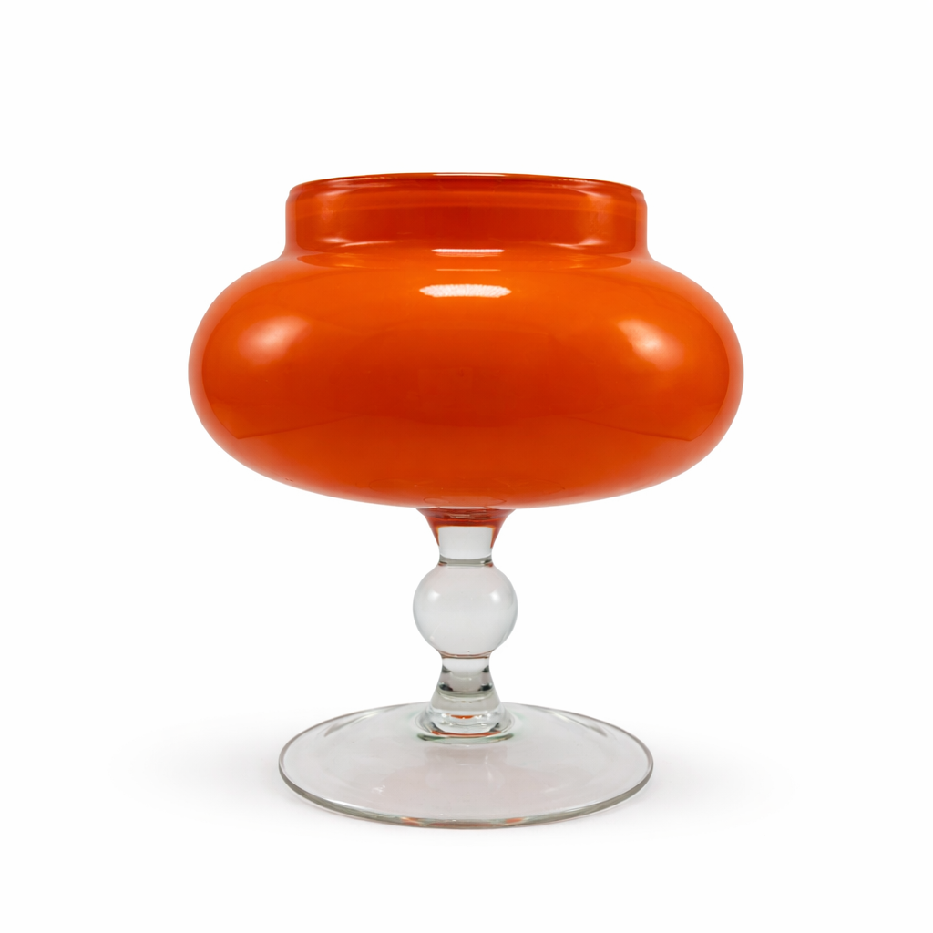Erik Hoglund for Boda Glass Burnt Orange Vase
