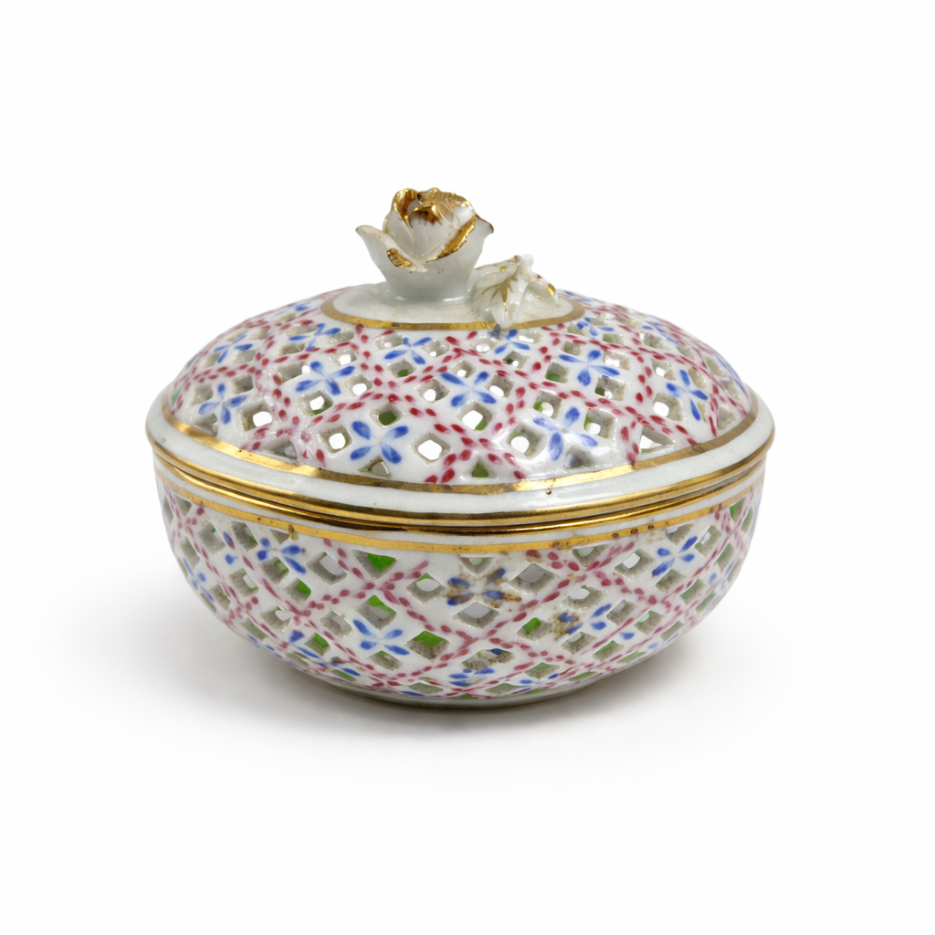 Royal Danube Heart-Shaped Reticulated Trinket Box