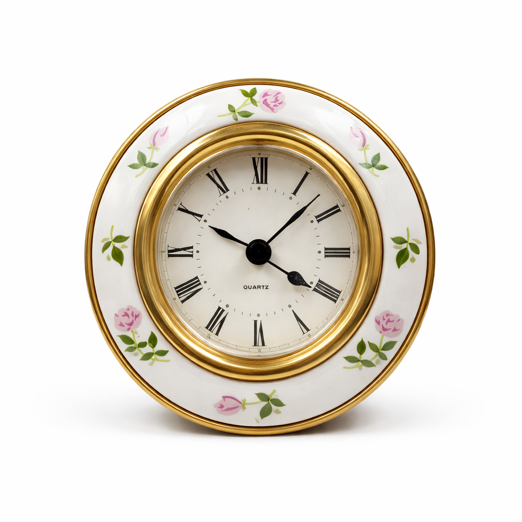 Decorative Floral Quartz Clock
