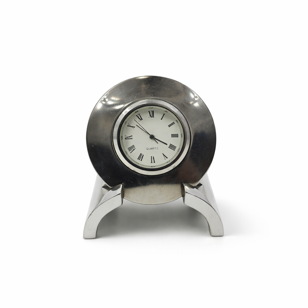 Silver Plated Desk Clock