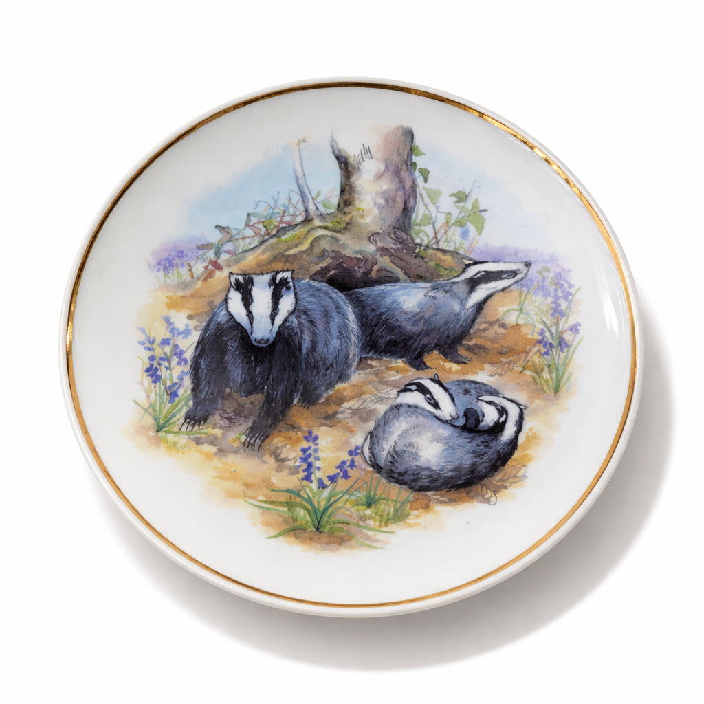 Wildlife of Britain Badger Collector Plate