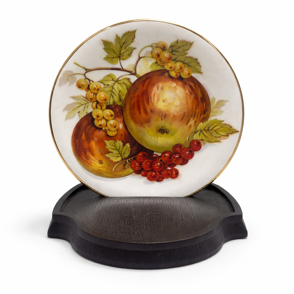 Vintage Fruit Patterned Dessert Plate