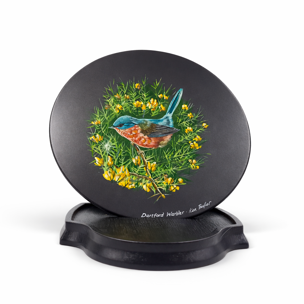 Dartford Warbler Decorative Plate by Kim Taylor