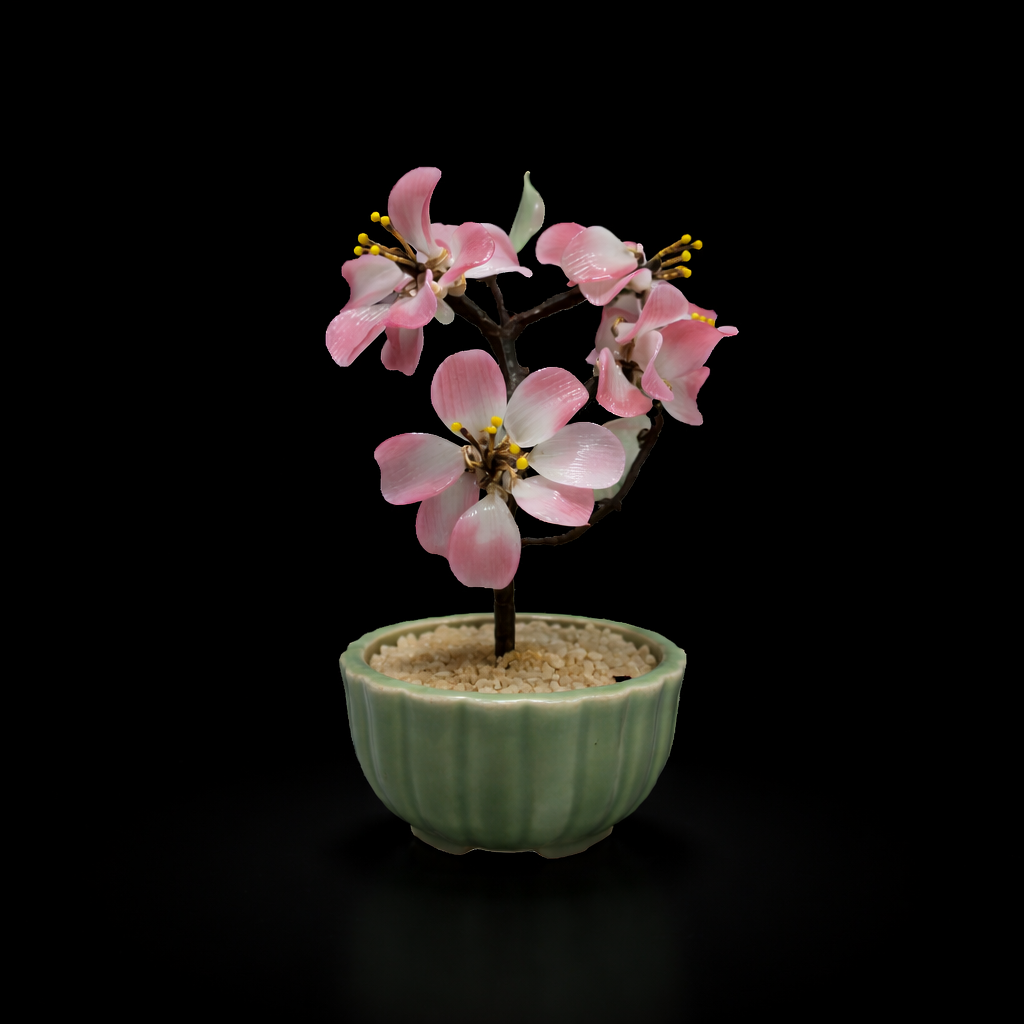 Vintage Glass Bonsai Tree