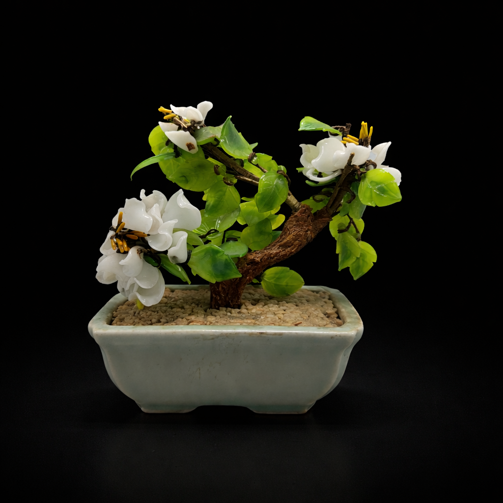 Vintage Glass Bonsai Ornament