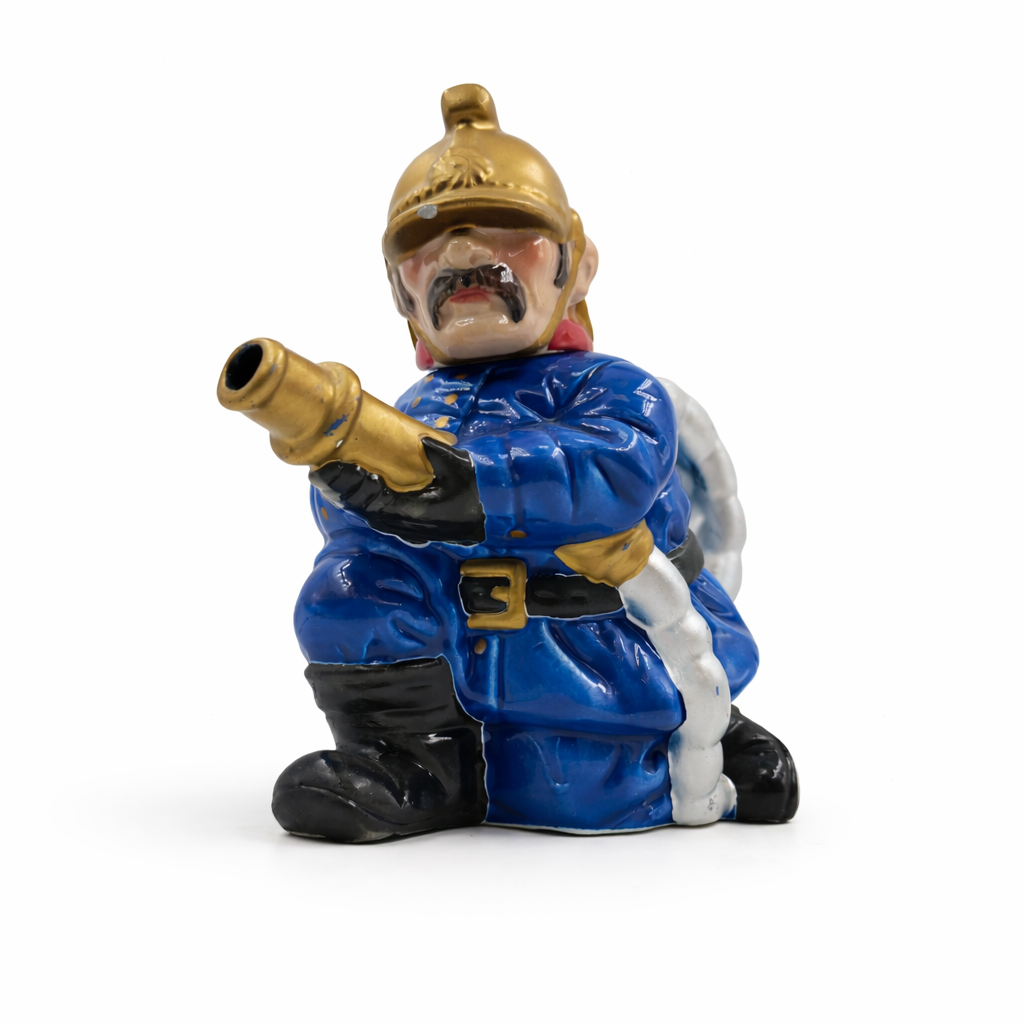 Vintage Lucavalli Ceramic Fireman Teapot